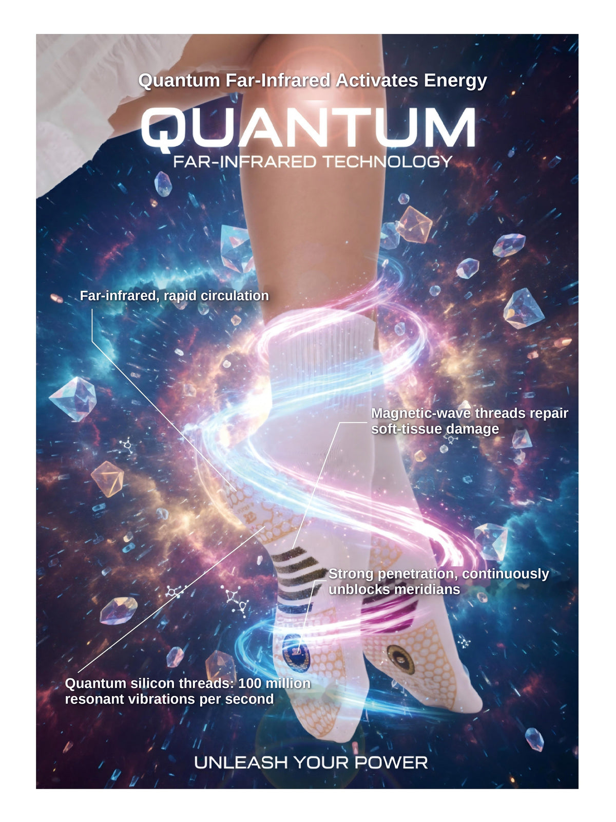G-Energy Quantum Far-Infrared Socks — Boost Circulation in 10 Seconds"