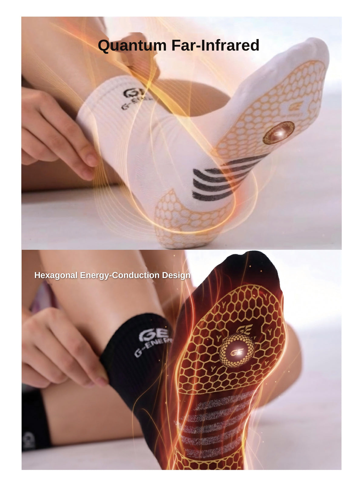 G-Energy Quantum Far-Infrared Socks  — Boost Circulation in 10 Seconds"